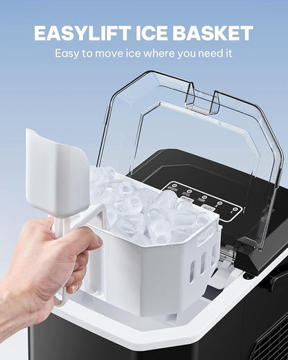 Silonn Countertop Ice Maker, Portable Bullet Ice Machine