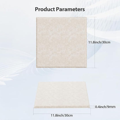 Amantech 12 Pack Acoustic Panels Self Adhesive Sound Proof Foam, High Density