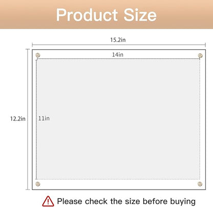 Kalami 3 Pack 11x14 Acrylic Wall Mount Picture Frame Self Adhesive, Floating