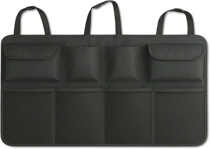 Car Trunk Organizer for SUV Backseat Hanging Storage with 8 Pockets, Heavy-Duty 1680D Oxford Fabric, Foldable Car Organizer for MPV Minivan Sedan, Car Accessories Interior