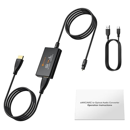 Neoteck ARC/eARC Audio Extractor, HDMI ACR Audio to Optical Extractor