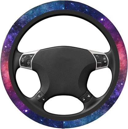 Space Galaxy Auto Car Steering Wheel Cover Universal 15 Inch Neoprene Interior Decor Protection Accessories