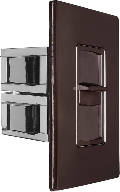 OSD Audio 100W Sleek, Minimalist Design in Wall Volume Control, Slider Brown