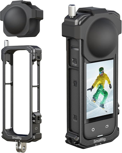 SMALLRIG Cage for Insta360 X4, Aluminum Protective Case for Insta 360 X4