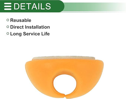 Motoforti Universal Cable Holder Clip Cable Clip Cord Management Organizer, 28x15mm, Durable, Silicone, Yellow for Car Dashboard TV PC Laptop Office Desk
