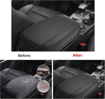 SXCY for 2024 2025 Ford Ranger Armrest Cover for 2024 2025 Ford Ranger Accessories (Lariat/Raptor/XL/XLT) 2025 Ranger Center Console Cover 2025 Ranger Middle Console Cover (Thin Cover Black Line)