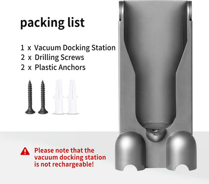 Wall Mount Docking Station Replacement - Compatible with Dyson V11 V15 Vacuum Cleaner Only | Does Not Fit V10 V12 Models