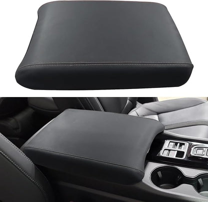Armrest Cover for Honda Pilot Accessories 2023-2025 / Passport Accessories 2024-2026 / Ridgeline Accessories 2024 2025 Center Console Leather Pad Arm Rest Protector Cushion (Gray Stitches)