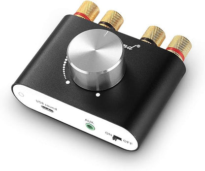 Nobsound Mini Bluetooth 5.0 Power Amplifier, Stereo Hi-Fi Digital Amp 2.0