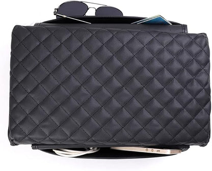 Leather Center Console Lid Cover,Seat Armrest Pad，Armrest Arm Rest Cushion,Center Console Armrest Cover for Tesla Model 3/Y (with Side Pockets)