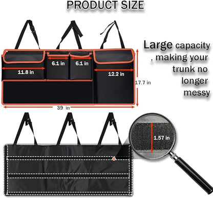 Car Trunk Organizer Hanging Backseat Storage Bag for 2000-2024 2025 Subaru Outback Forester Crosstrek Ascent Sport Limited Premium Base Touring XT SUV Accessories