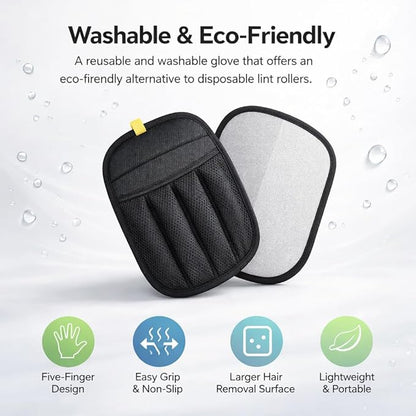 Pet Hair Removal Glove for Cats & Dogs, Upgraded Five-Finger Electrostatic Pet Hair Gloves, Reusable Magic Brush Pet Hair Remover Tool for Laundry, Couch, Carpet, Car Seat