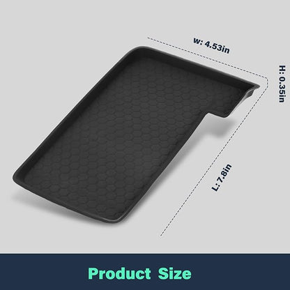 Center Console Wireless Charging Mat Compatible with Toyota Camry 2025 2026, Anti-Slip Waterproof Wireless Charging Protective Pad Car Interior Accessories Black