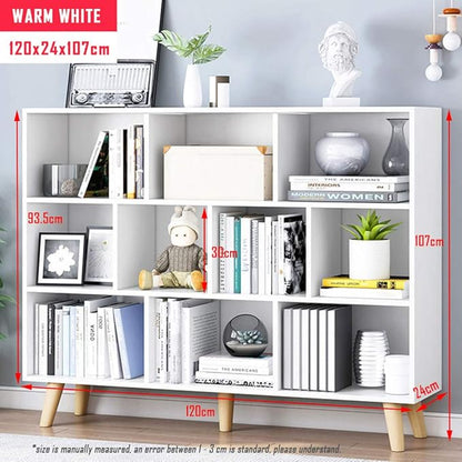 IOTXY Wooden Open Shelf Bookcase