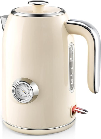 PUKOMC Electric Kettle, 1.7L Stainless Steel Tea Kettle