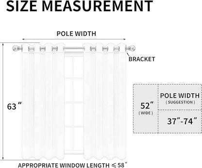 Easy-Going Blackout Curtains for Bedroom, Solid Thermal Insulated Grommet and