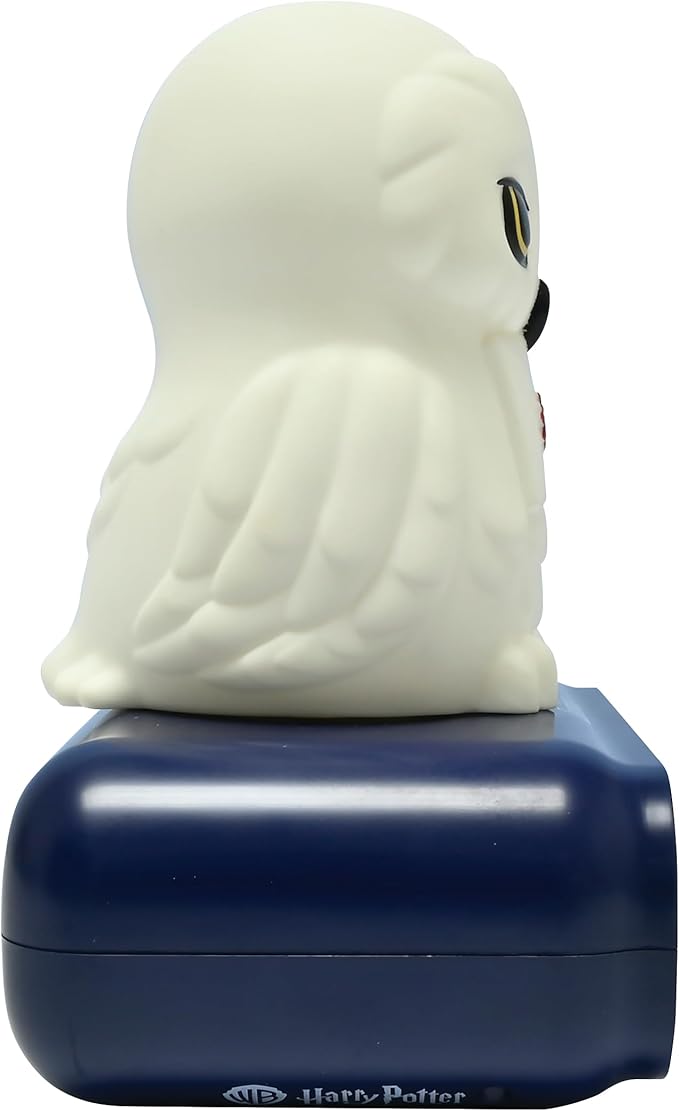 LEXiBOOK, Hedwig Nightlight Alarm Clock, Sounds and Melodies, Backlit LCD Screen