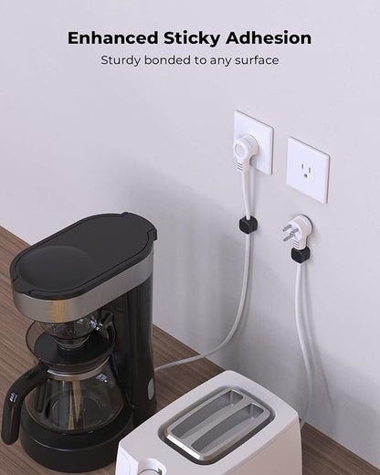 6 Pack Magnetic Cable Clips Cord Holder, Under Desk Cable Management, AORUICN Adhesive Wire Holder Keeper Organizer for Home Office Desk Phone Car Wall Desktop Nightstand