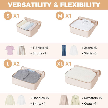 BAGAIL 9 Set Packing Cubes Luggage Packing Organizers for Travel Accessories