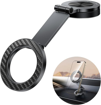 SYNCWIRE for MagSafe Car Mount 【360° Rotation】 Magnetic Phone Holder for Car, Adjustable Metal Arm, Car Magnet Phone Mount for Dashboard, Car Accessories Fit iPhone 17 16 15 14 13 Pro Max &All Phones