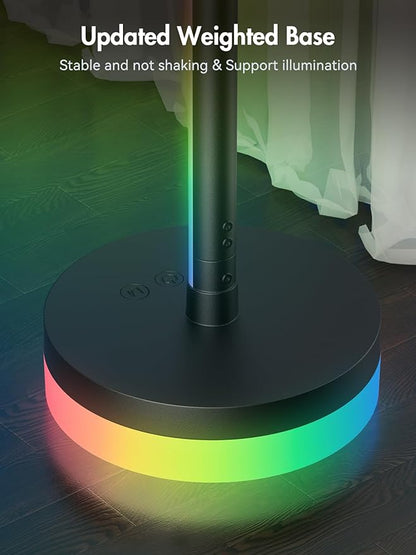 OIYN Corner Floor Lamp 2 Pack, RGBICW LED Corner Lamp