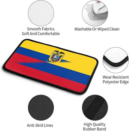 Colombia Colombian Ecuador Ecuadoran Flag Auto Center Console Armrest Cover Car Handrail Box Cushion Pad Mat Universal Fit Most Vehicle Sedan Truck SUV Soft Comfort Decor Accessories