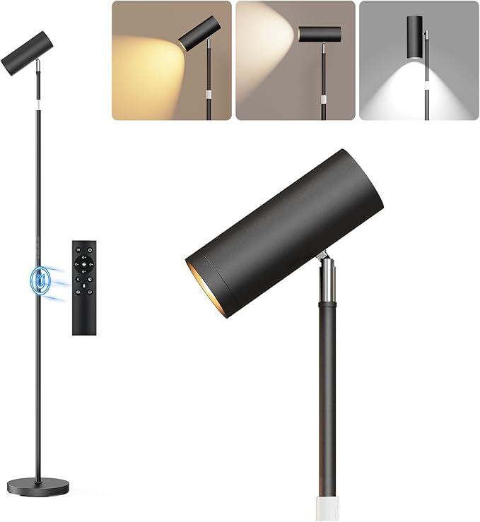 SIBRILLE Spotlight Floor Lamp, Tall LED Standing Lamp