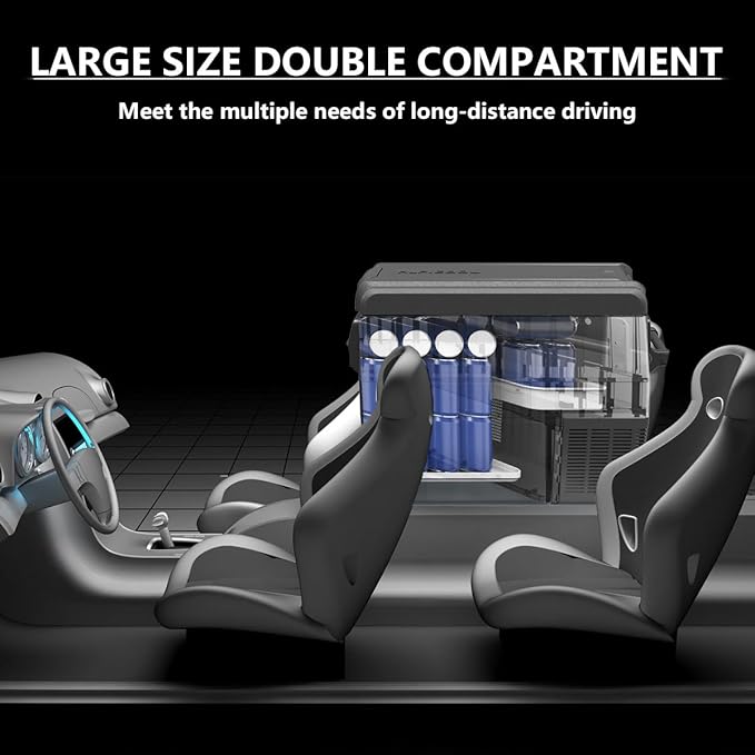 Alpicool NCF35 Portable Fridge Freezer, 12 Volt Car Refrigerator, 32 Quart Fast