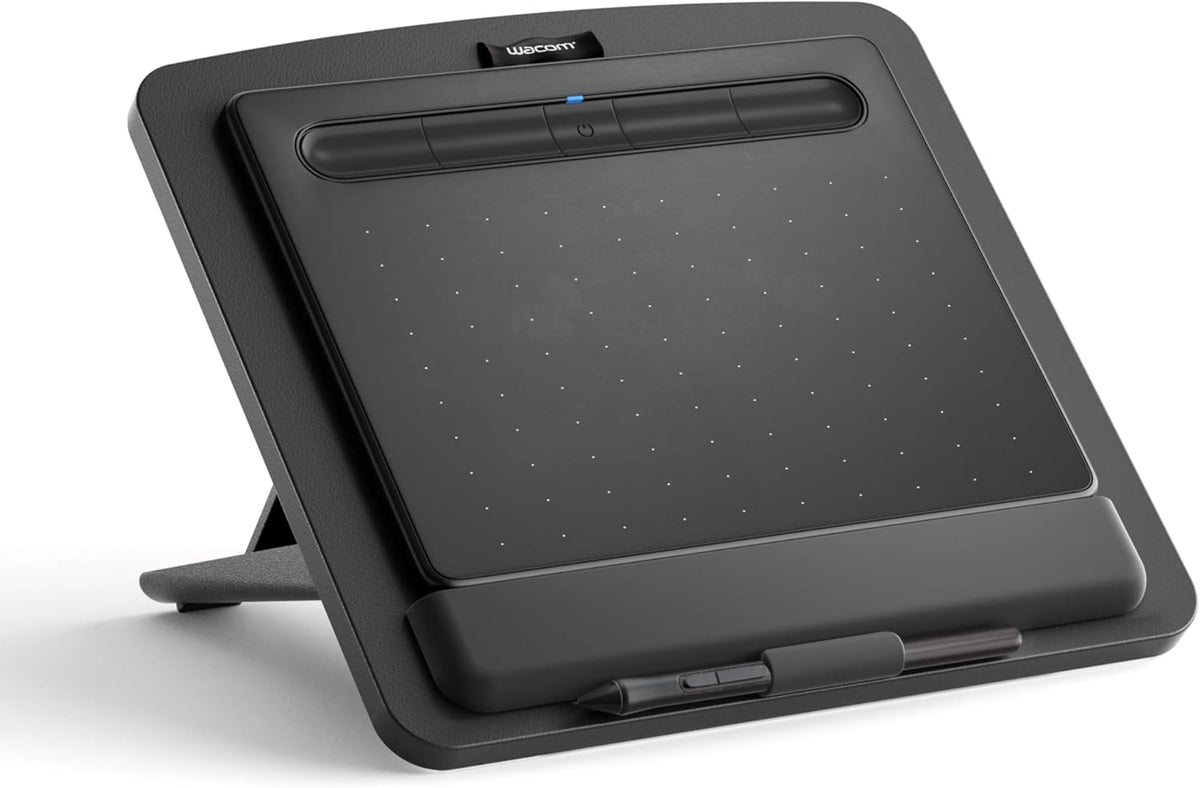 Adjustable Graphics Tablet Holder for Desk - Foldable Portable Stand Compatible with Fire HD, Samsung Galaxy Tab, Wacom, XP-Pen and More - Fit 7-23.8 inches