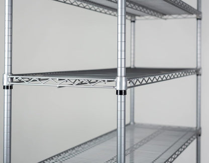 Omega 30" Deep x 48" Wide x 86" High 3 Tier Gray Starter Shelving Unit