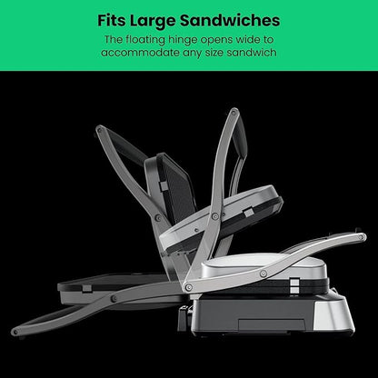 Chefman 5-in-1 Digital Panini Press Grill Sandwich Maker and Griddle Grill Combo