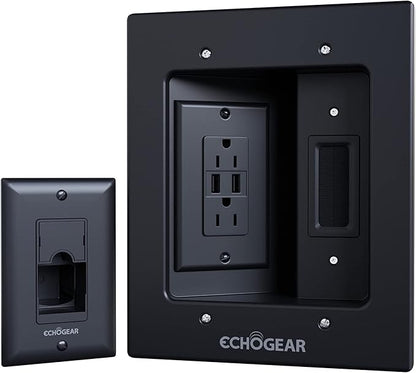 ECHOGEAR TV Cord Hider for Wall Mounted TV