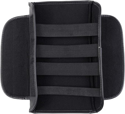 Leather Center Console Lid Cover,Seat Armrest Pad，Armrest Arm Rest Cushion,Center Console Armrest Cover for Tesla Model 3/Y (with Side Pockets)
