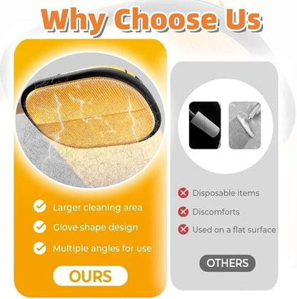 Electrostatic Pet Hair Removal Glove, Static Removal Gloves for Dogs Cats Hair, Reusable Double Sided Electrostatic Pet Hair Remover for Couch, Furniture, Carpet, Car Seat