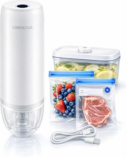 Handheld Vacuum Sealer for Food Storage, Cordless Mini Vacuum Pump