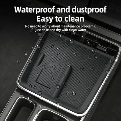 Centre Control Wireless Charging Mat for Toyota Bozhi 3X bz3x 2025 Full Cover pad Non-Slip Silicone Mat Wireless Charger Mat Accessories (Black)