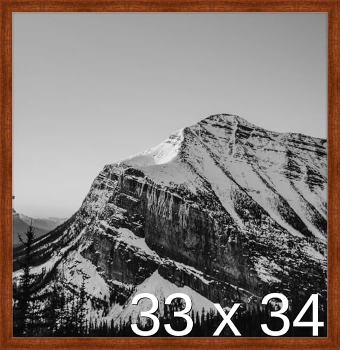 Frame It Easy 33 x 34 Russet Wood Frame