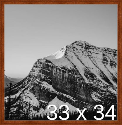Frame It Easy 33 x 34 Russet Wood Frame