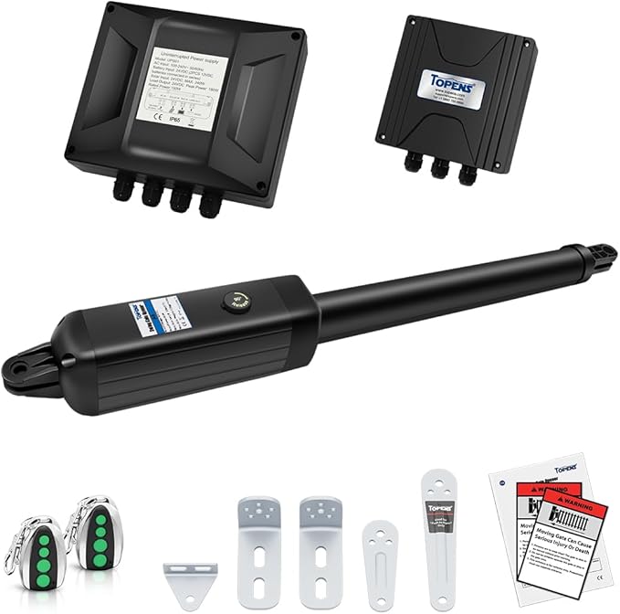 TOPENS A8131 Single Swing Gate Opener Heavy Duty Automatic Gate Motor