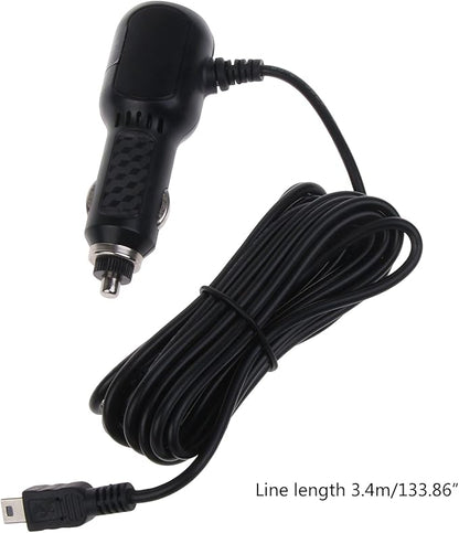 12V-24V Cable Interface-USB Port Auto Car Charger Cigarette-Adapter Lighter For Dash-Cam DVR Charging With 340cm Cable Charging Cable Organizer-travel Case-magnetic Fast Charging For Multiple Devices