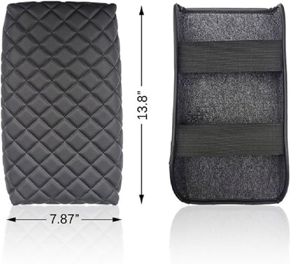 Mrtech Fit for 11th Gen Civic Armrest Cover, PU Leather Center Console Pad Cushion, Waterproof Arm Rest Protector Compatible with Honda Civic 2022-2024