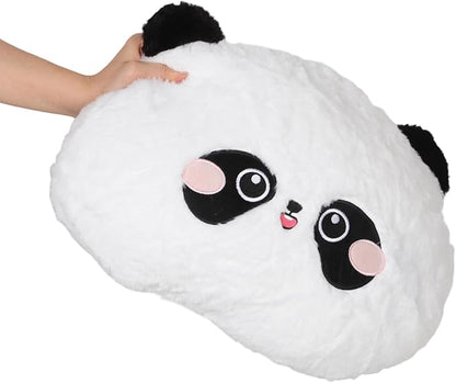 Cartoon Panda Plush Car Seat Cushion Lumbar Support Pillow for Driving Office Chair with Shoulder Relaxer and Headrest Cushion