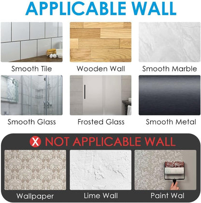 Toothbrush Holder Wall Mounted with Cover for Bathroom, 2 Slots Toothbrush Storage Organizer for Shower, Self Adhesive Toothbrush Hanger Rack for Dorm, Cabinet (Clear)