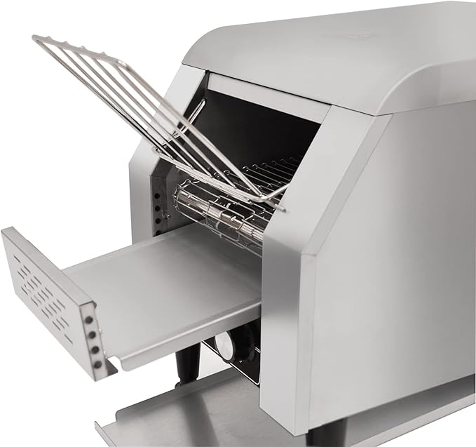 KWS CT-150 Commercial 1300W Electric Stainless Steel Conveyor Toaster