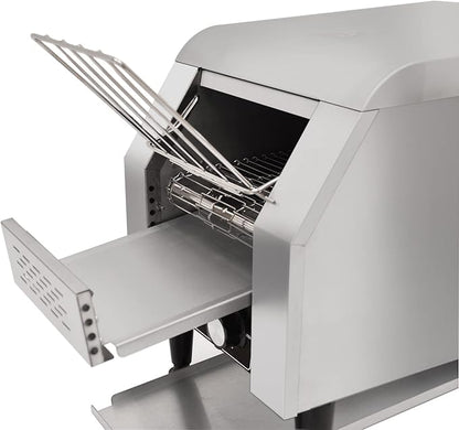 KWS CT-150 Commercial 1300W Electric Stainless Steel Conveyor Toaster