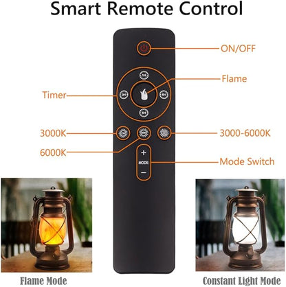 Lantern LED Battery Powered Camping Lamp Outdoor Hanging Rechargeable Lantern