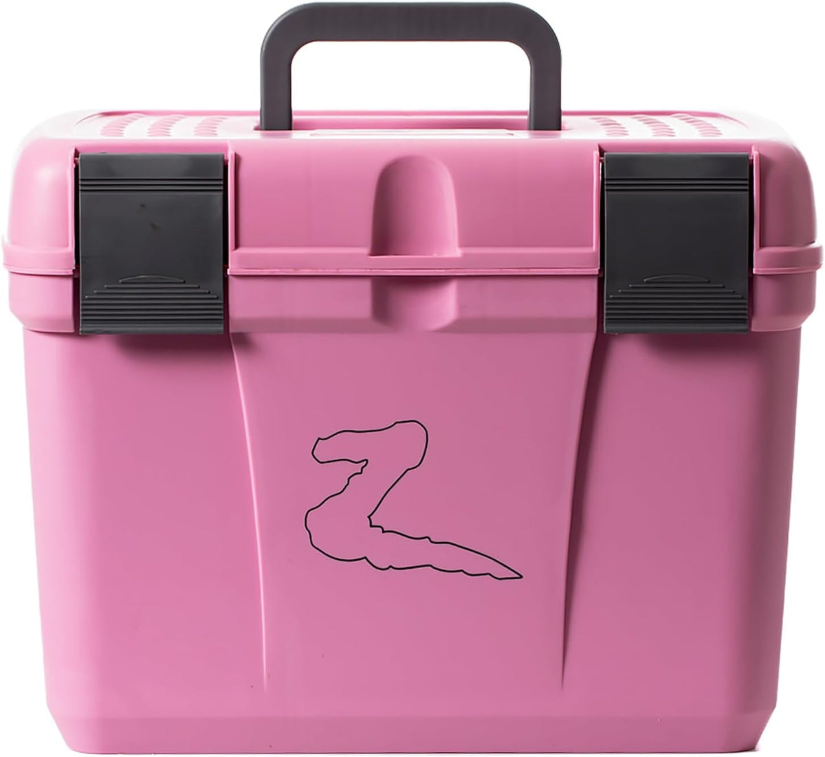 HORZE Smart Grooming Box for Horses, Dogs, Cats with Removable Tray | Non-Slip, Crack Resistant | 16" x 12" x 12" - Wild Rose Pink - One Size