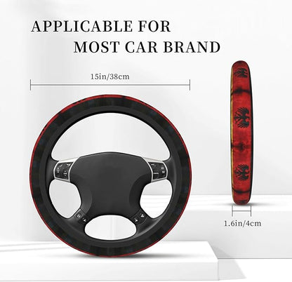 Germaneagles Flag Universal Fit Steering Wheel Cover for Car, Truck, and SUV, Durable Steering Wheel Protection