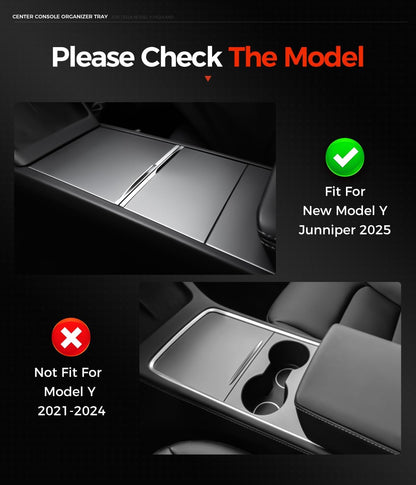 Center Console Organizer 1PCS Compatible with Tesla Model Y Juniper2026, Interior Accessories for New Model Y/3 2025