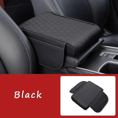 Car Armrest Cushion for Mazda CX-30 2019–2025 2026 DM,Multifunctional Car Armrest Heightening Pad,Car Center Console Cover,Waterproof Nappa Leather Arm Rest Protector,Black